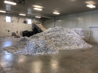 on-site shredded paper